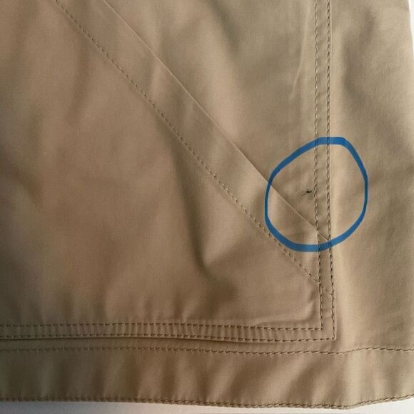 Lafayette 148 Jacket Blazer Swing Coat V-Neck Collar Hook Clasp Front Tan 14 - Picture 6 of 12